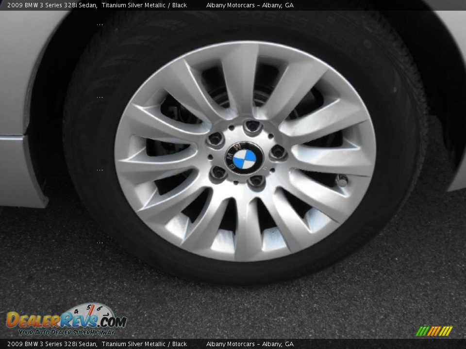 2009 BMW 3 Series 328i Sedan Titanium Silver Metallic / Black Photo #6