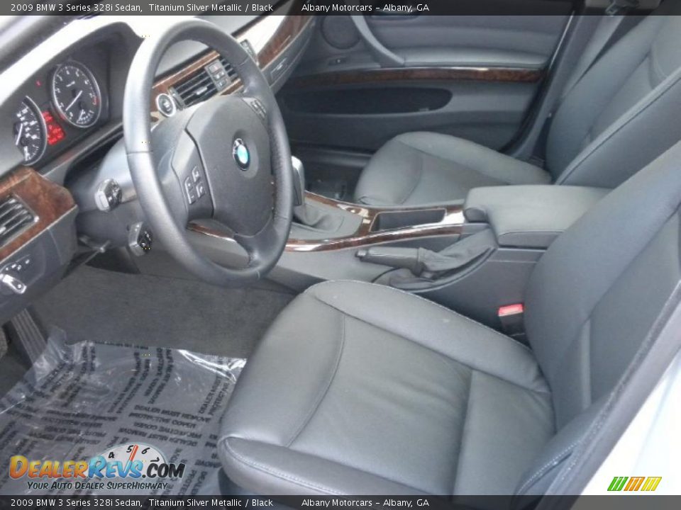 2009 BMW 3 Series 328i Sedan Titanium Silver Metallic / Black Photo #7