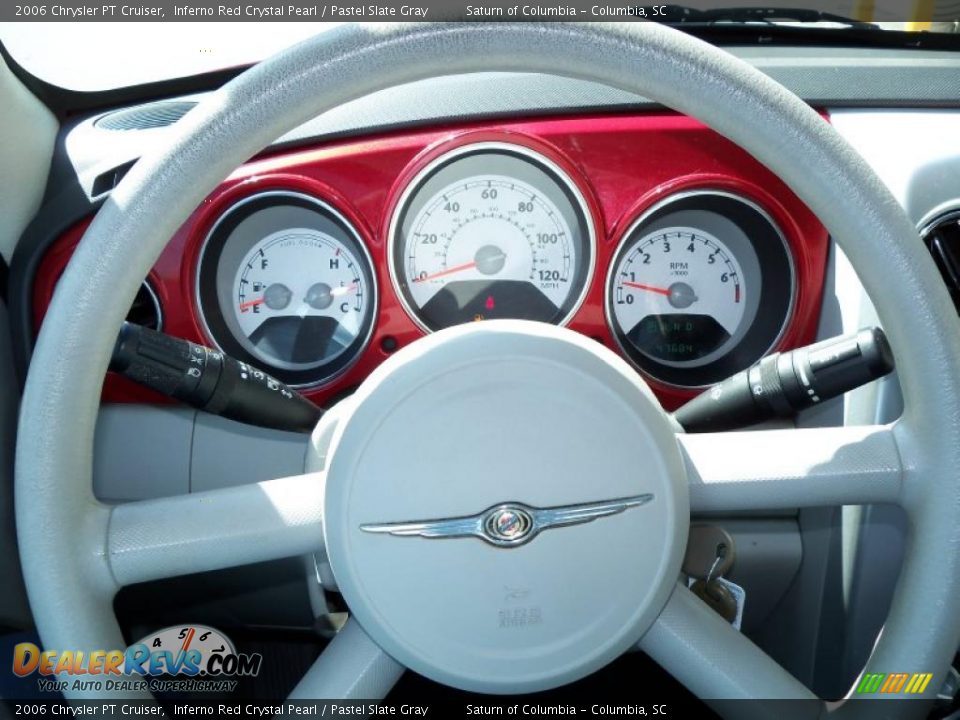 2006 Chrysler PT Cruiser Inferno Red Crystal Pearl / Pastel Slate Gray Photo #28