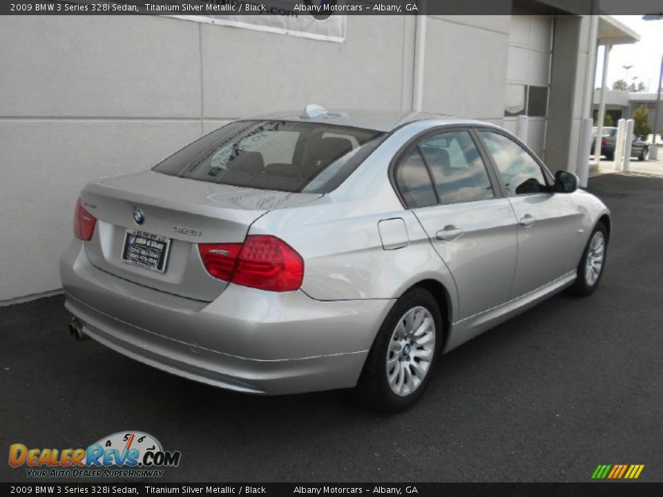 2009 BMW 3 Series 328i Sedan Titanium Silver Metallic / Black Photo #22