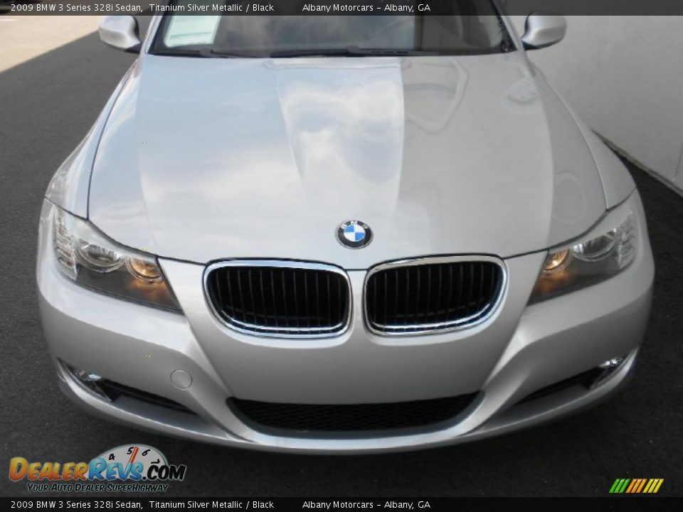 2009 BMW 3 Series 328i Sedan Titanium Silver Metallic / Black Photo #25