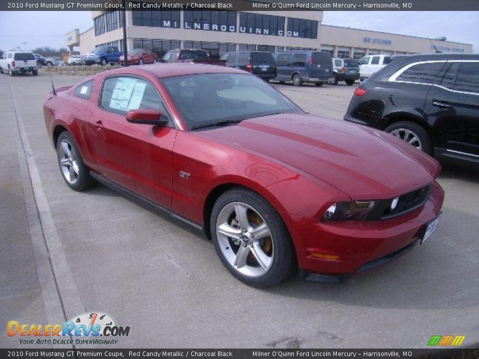 2010 Ford Mustang GT Premium Coupe Red Candy Metallic / Charcoal Black Photo #1
