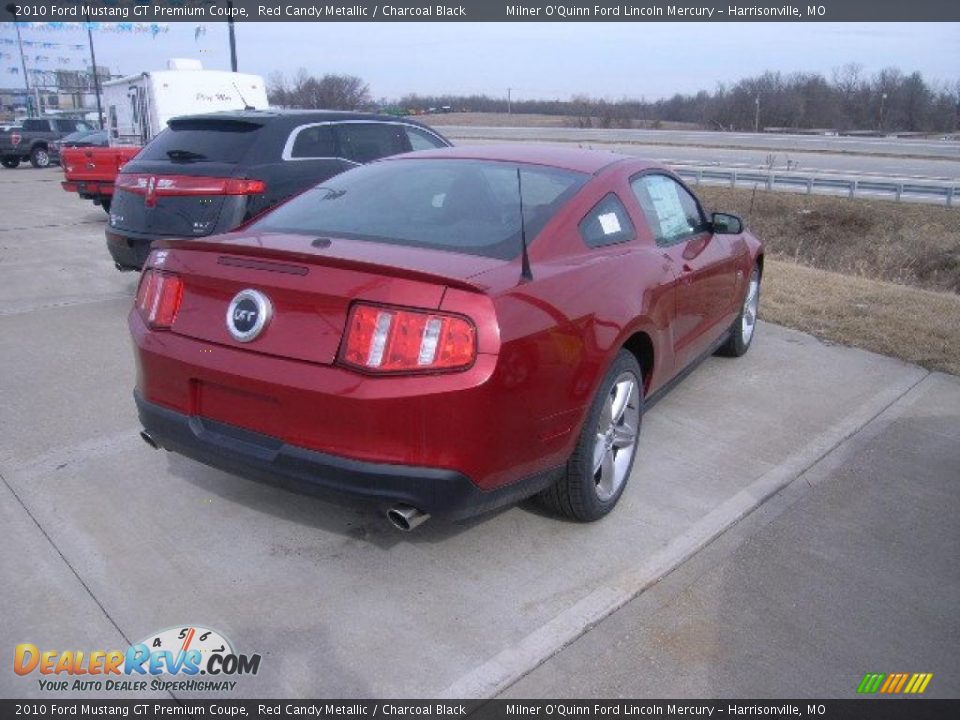 2010 Ford Mustang GT Premium Coupe Red Candy Metallic / Charcoal Black Photo #2