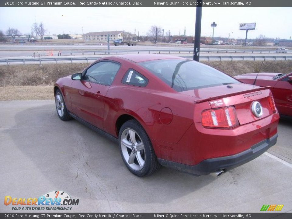 2010 Ford Mustang GT Premium Coupe Red Candy Metallic / Charcoal Black Photo #3