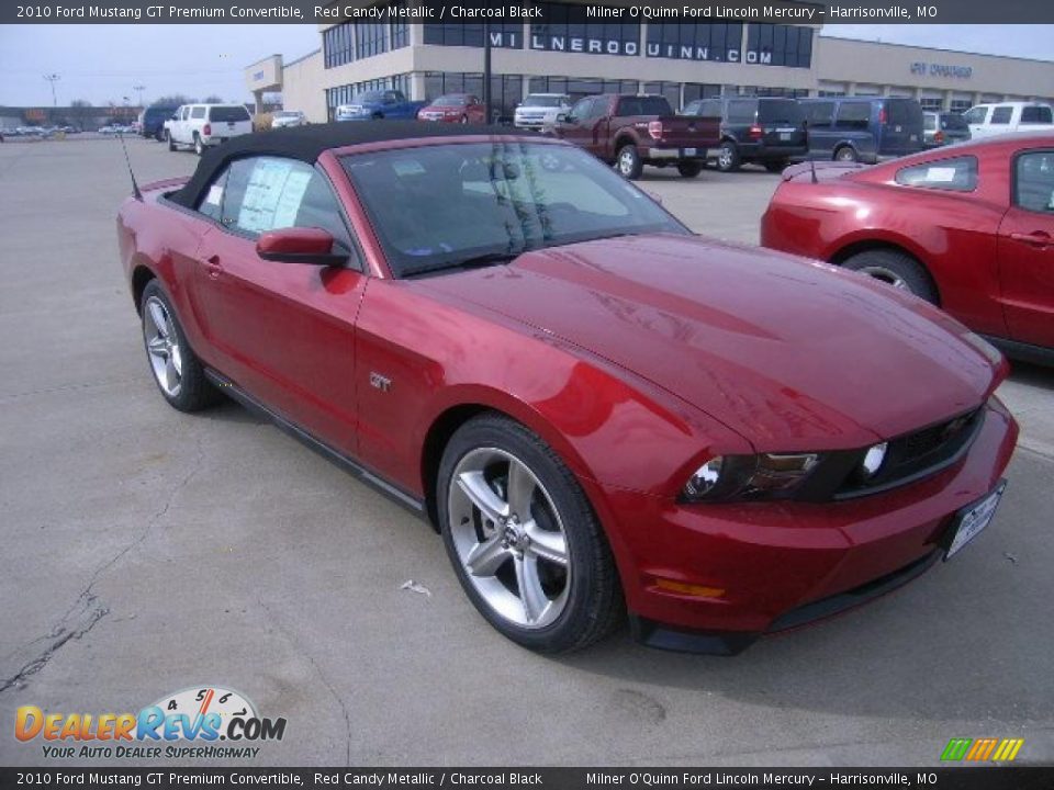 2010 Ford Mustang GT Premium Convertible Red Candy Metallic / Charcoal Black Photo #1