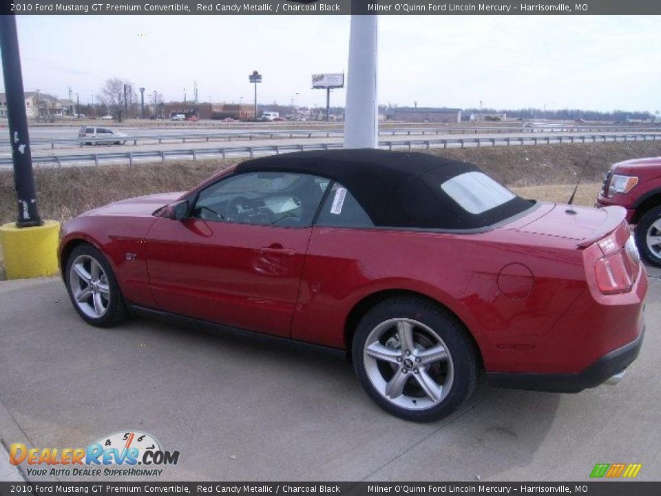 2010 Ford Mustang GT Premium Convertible Red Candy Metallic / Charcoal Black Photo #5