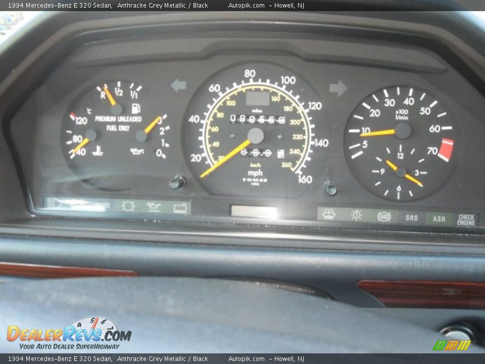 1994 Mercedes-Benz E 320 Sedan Anthracite Grey Metallic / Black Photo #14