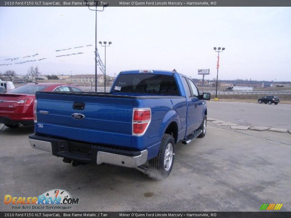 2010 Ford F150 XLT SuperCab Blue Flame Metallic / Tan Photo #3