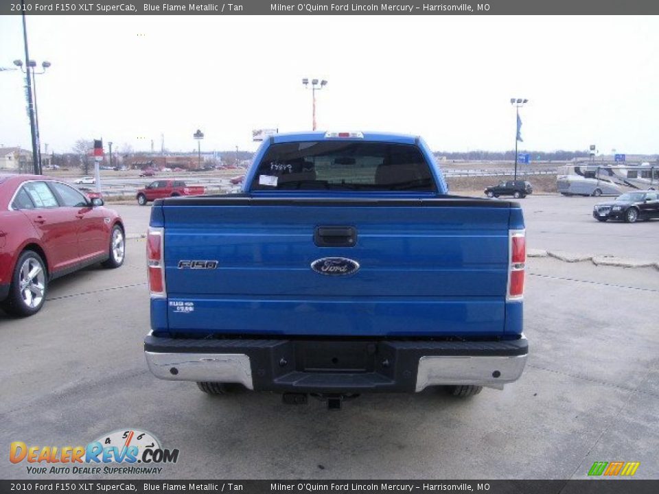 2010 Ford F150 XLT SuperCab Blue Flame Metallic / Tan Photo #4
