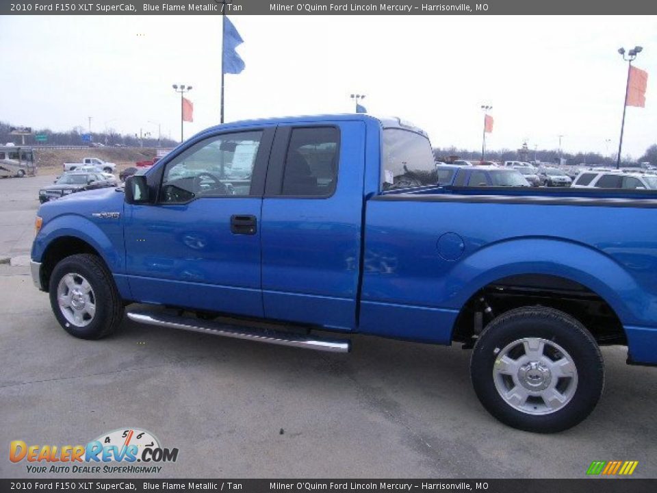 2010 Ford F150 XLT SuperCab Blue Flame Metallic / Tan Photo #6