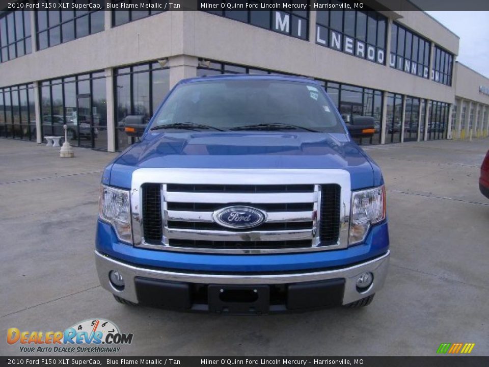 2010 Ford F150 XLT SuperCab Blue Flame Metallic / Tan Photo #8