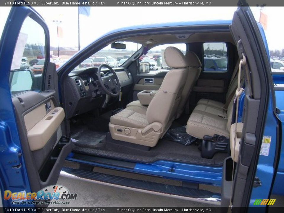 2010 Ford F150 XLT SuperCab Blue Flame Metallic / Tan Photo #12