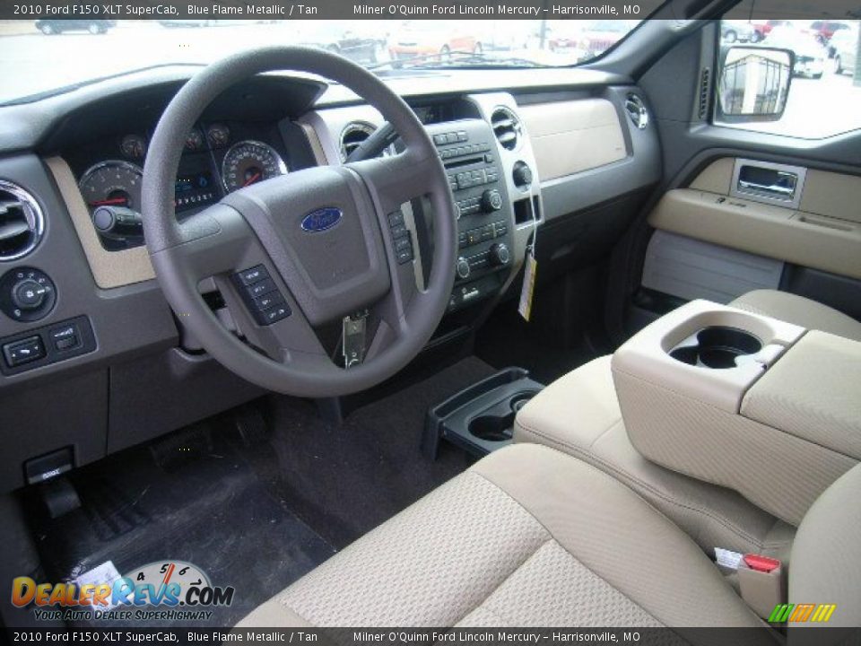 2010 Ford F150 XLT SuperCab Blue Flame Metallic / Tan Photo #15