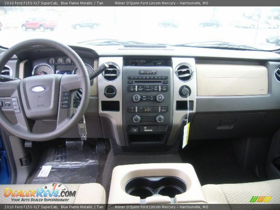 2010 Ford F150 XLT SuperCab Blue Flame Metallic / Tan Photo #16
