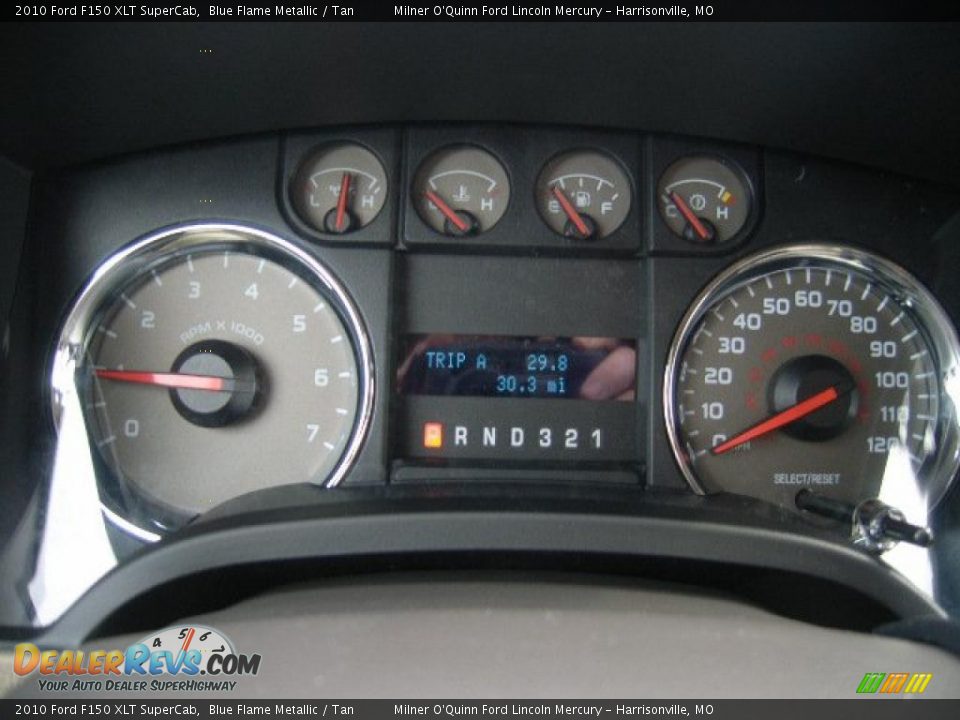 2010 Ford F150 XLT SuperCab Blue Flame Metallic / Tan Photo #24