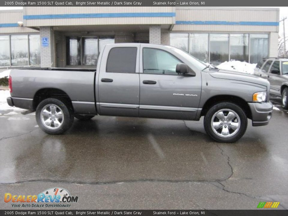 2005 Dodge Ram 1500 SLT Quad Cab Bright Silver Metallic / Dark Slate Gray Photo #1