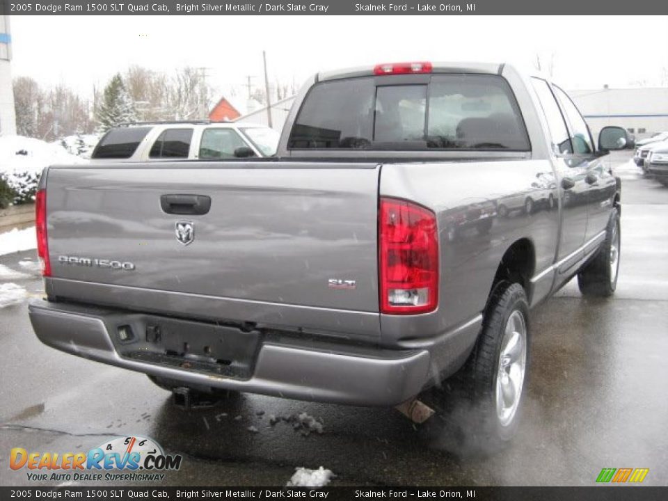 2005 Dodge Ram 1500 SLT Quad Cab Bright Silver Metallic / Dark Slate Gray Photo #4