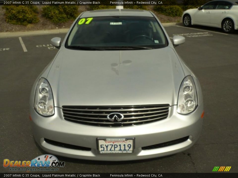 2007 Infiniti G 35 Coupe Liquid Platinum Metallic / Graphite Black Photo #2