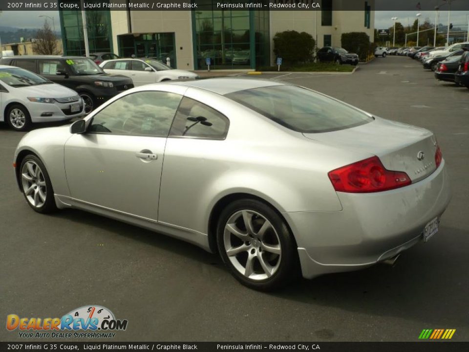 2007 Infiniti G 35 Coupe Liquid Platinum Metallic / Graphite Black Photo #4