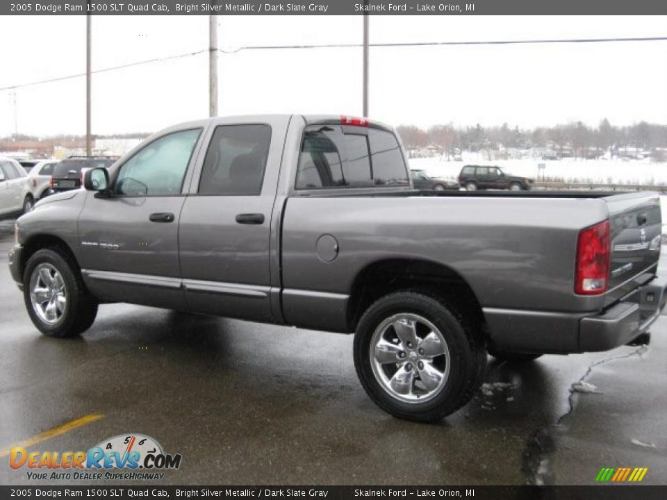 2005 Dodge Ram 1500 SLT Quad Cab Bright Silver Metallic / Dark Slate Gray Photo #7