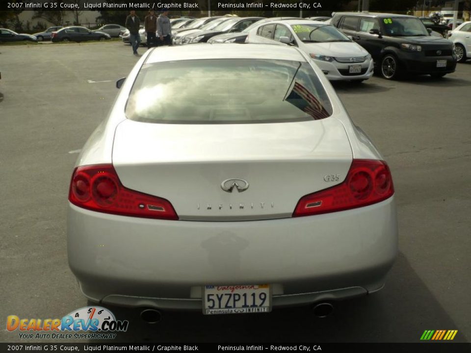 2007 Infiniti G 35 Coupe Liquid Platinum Metallic / Graphite Black Photo #5