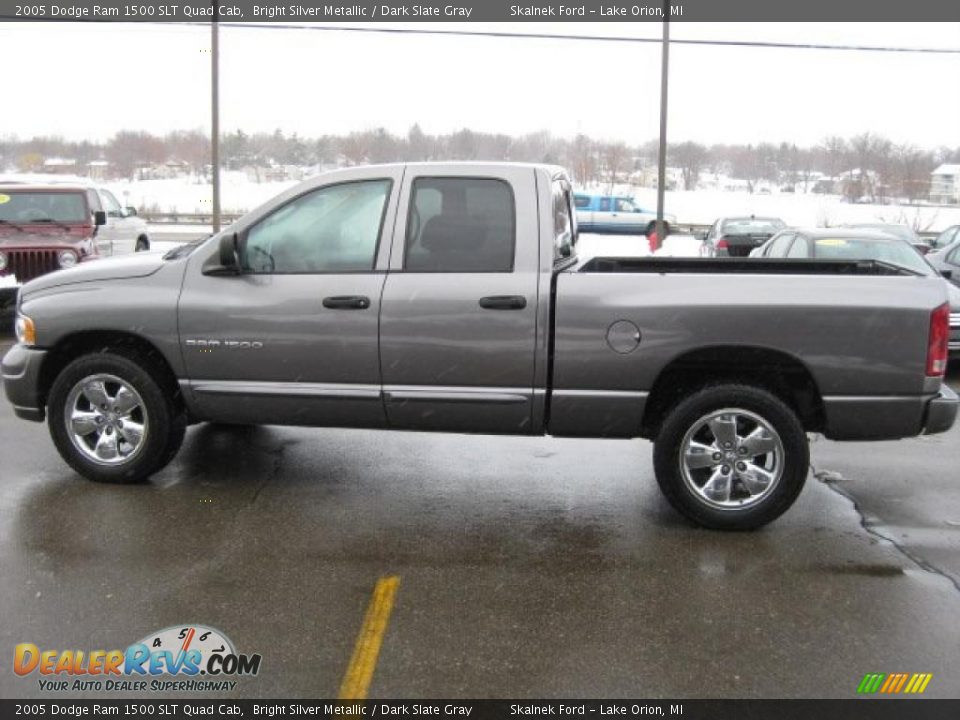 2005 Dodge Ram 1500 SLT Quad Cab Bright Silver Metallic / Dark Slate Gray Photo #8