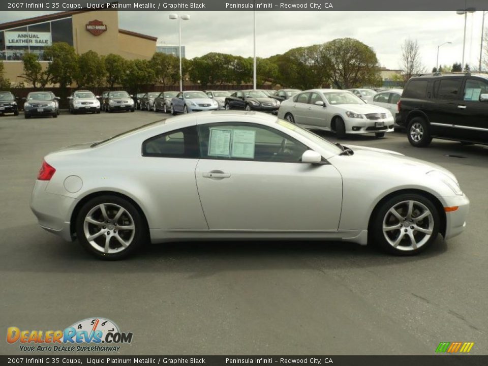 2007 Infiniti G 35 Coupe Liquid Platinum Metallic / Graphite Black Photo #7