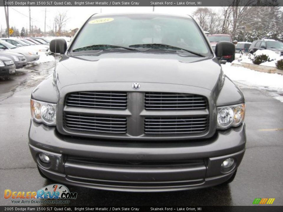 2005 Dodge Ram 1500 SLT Quad Cab Bright Silver Metallic / Dark Slate Gray Photo #10