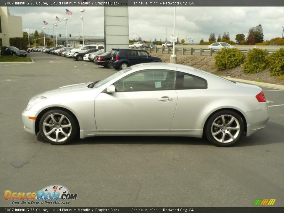 2007 Infiniti G 35 Coupe Liquid Platinum Metallic / Graphite Black Photo #8