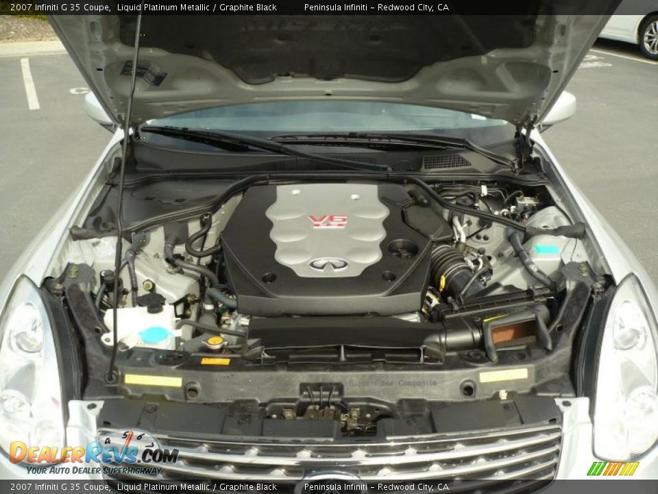 2007 Infiniti G 35 Coupe Liquid Platinum Metallic / Graphite Black Photo #10