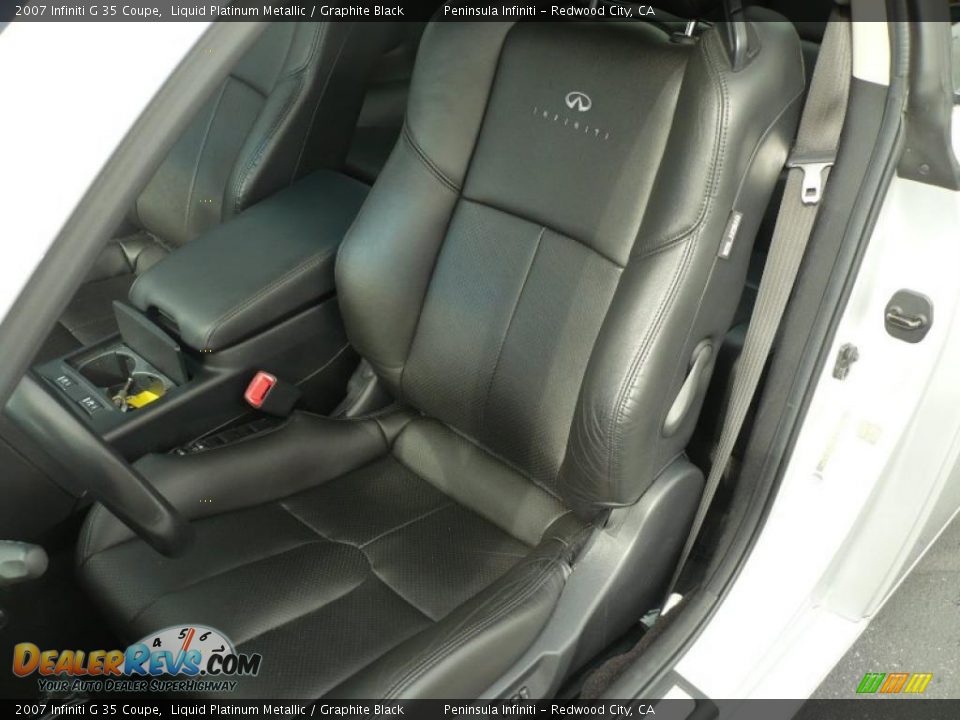 2007 Infiniti G 35 Coupe Liquid Platinum Metallic / Graphite Black Photo #16