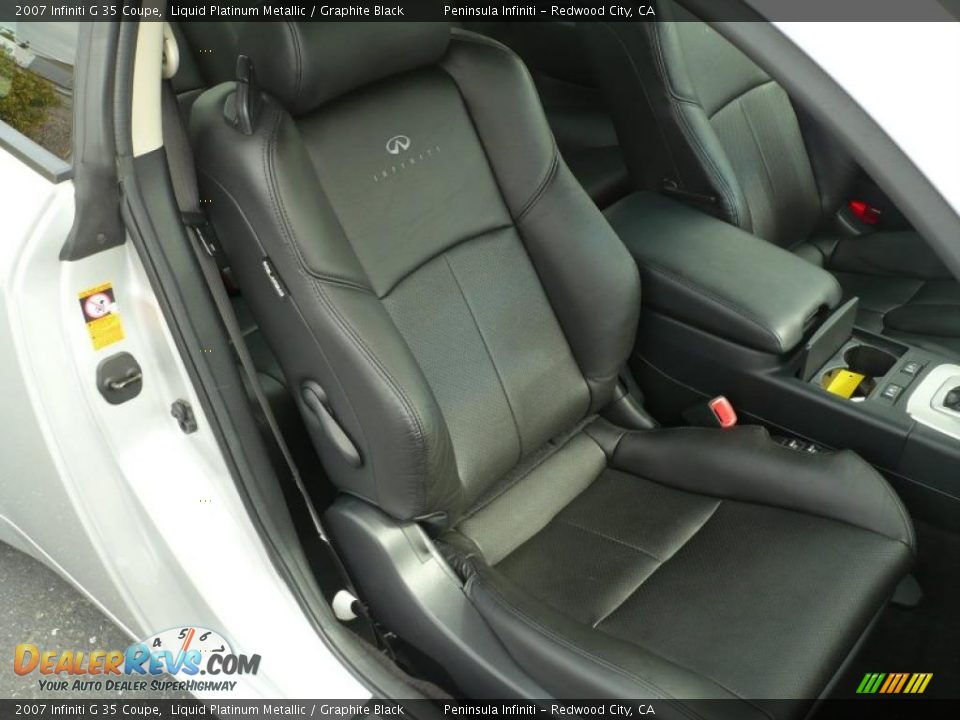 2007 Infiniti G 35 Coupe Liquid Platinum Metallic / Graphite Black Photo #17
