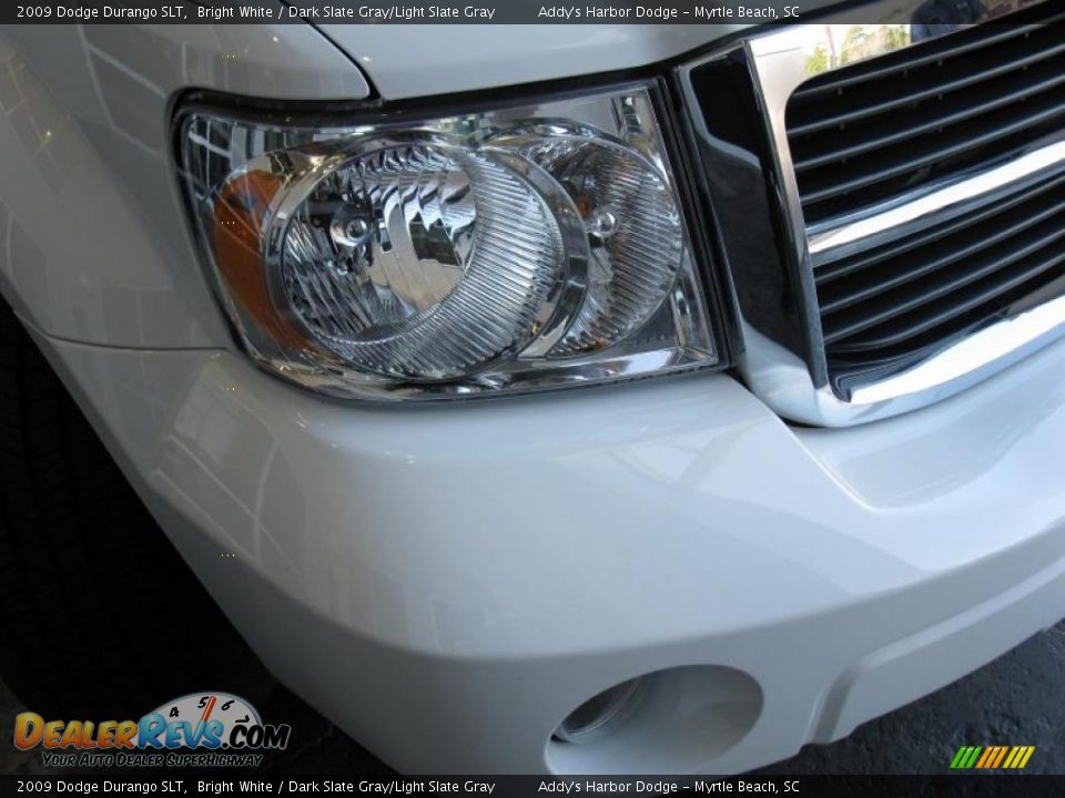 2009 Dodge Durango SLT Bright White / Dark Slate Gray/Light Slate Gray Photo #4