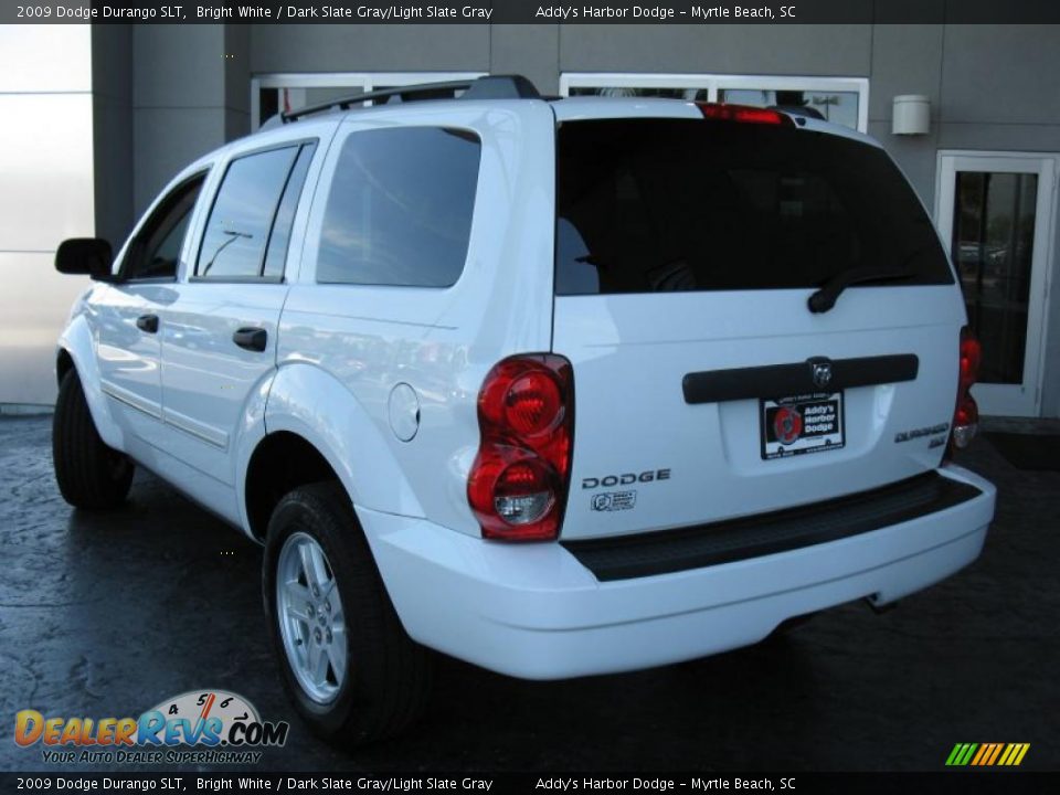 2009 Dodge Durango SLT Bright White / Dark Slate Gray/Light Slate Gray Photo #6