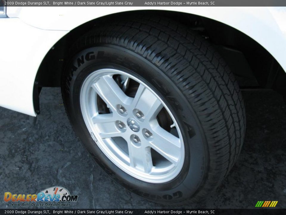 2009 Dodge Durango SLT Bright White / Dark Slate Gray/Light Slate Gray Photo #10