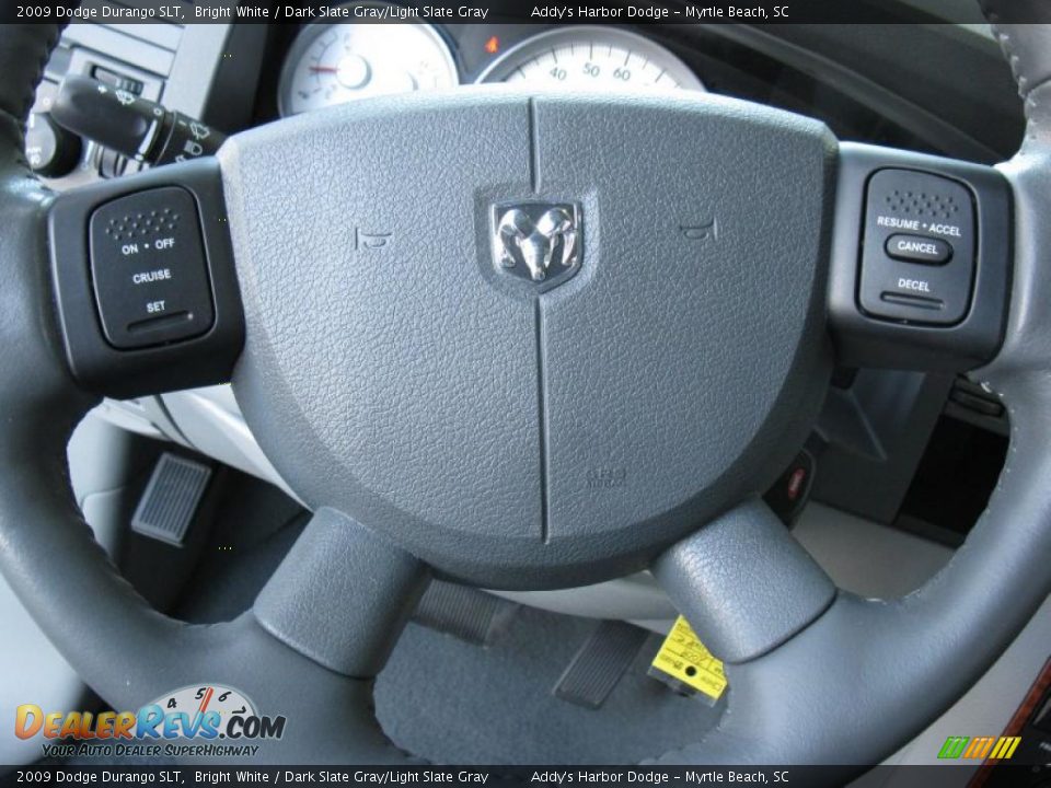 2009 Dodge Durango SLT Bright White / Dark Slate Gray/Light Slate Gray Photo #22