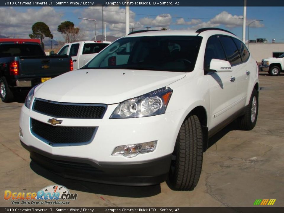 2010 Chevrolet Traverse LT Summit White / Ebony Photo #1