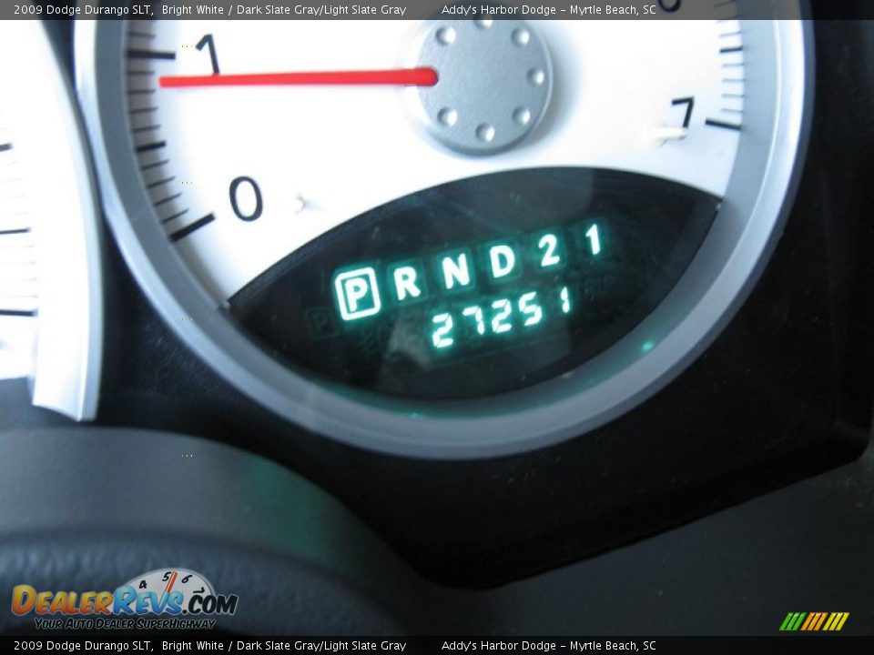 2009 Dodge Durango SLT Bright White / Dark Slate Gray/Light Slate Gray Photo #24