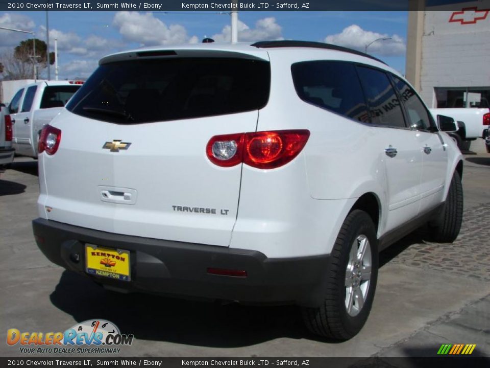 2010 Chevrolet Traverse LT Summit White / Ebony Photo #3