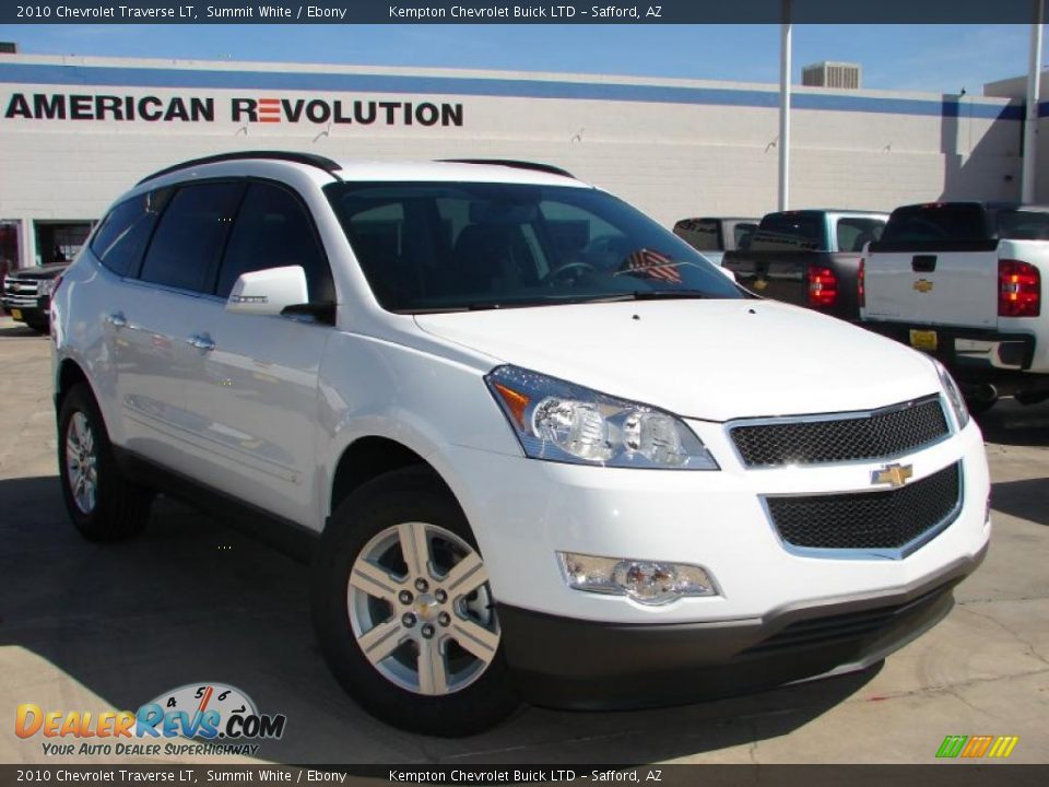 2010 Chevrolet Traverse LT Summit White / Ebony Photo #4