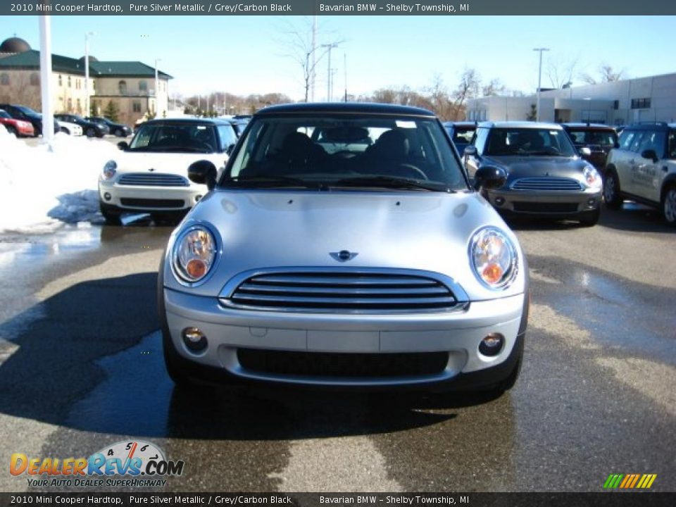 2010 Mini Cooper Hardtop Pure Silver Metallic / Grey/Carbon Black Photo #8
