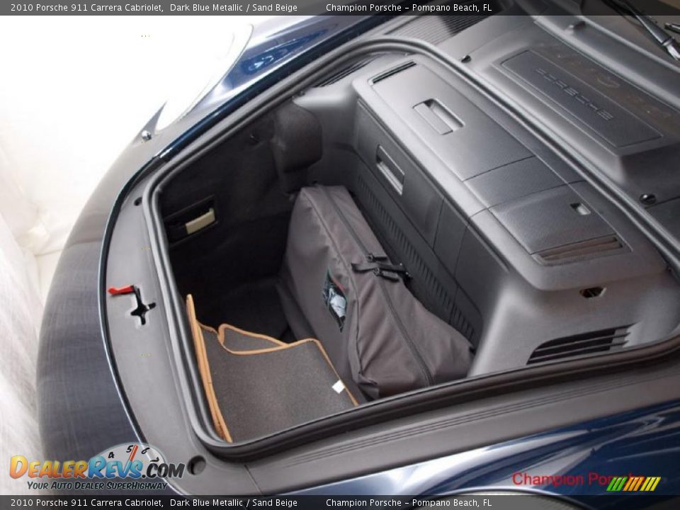2010 Porsche 911 Carrera Cabriolet Dark Blue Metallic / Sand Beige Photo #19
