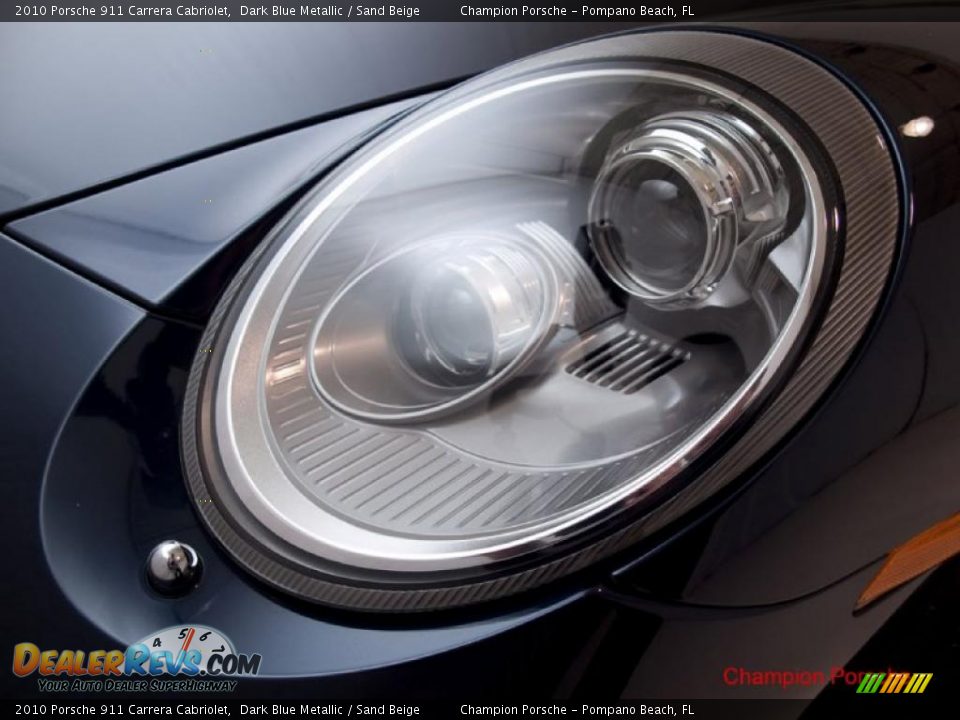 2010 Porsche 911 Carrera Cabriolet Dark Blue Metallic / Sand Beige Photo #26