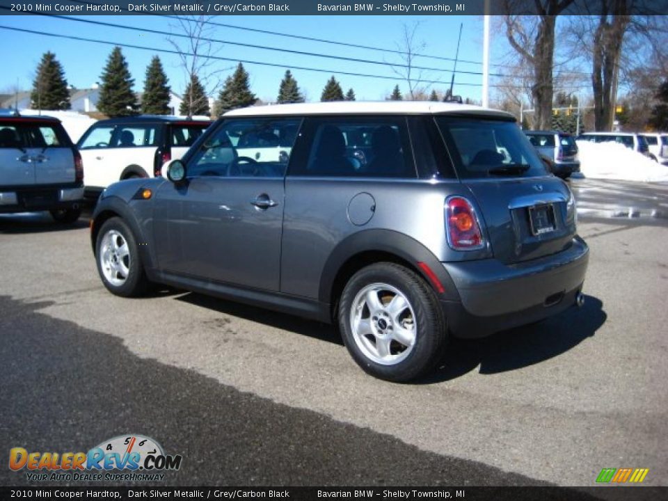 2010 Mini Cooper Hardtop Dark Silver Metallic / Grey/Carbon Black Photo #3