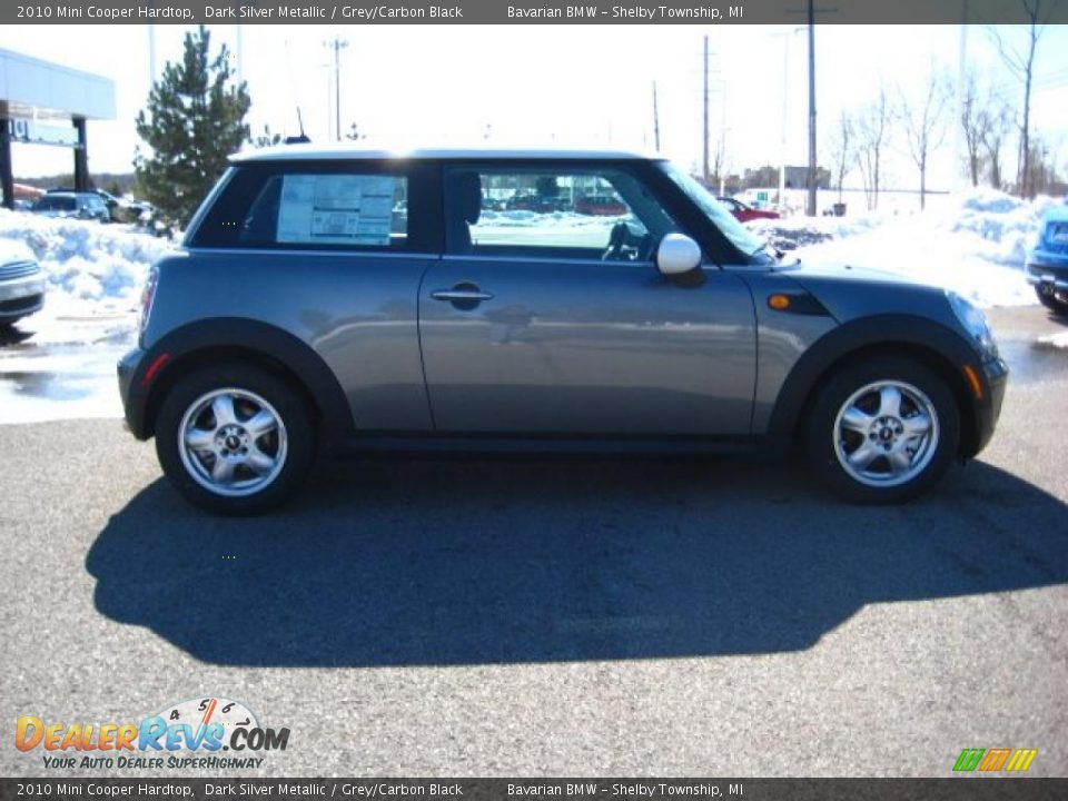 2010 Mini Cooper Hardtop Dark Silver Metallic / Grey/Carbon Black Photo #6