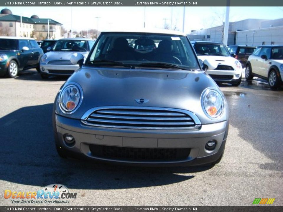 2010 Mini Cooper Hardtop Dark Silver Metallic / Grey/Carbon Black Photo #8