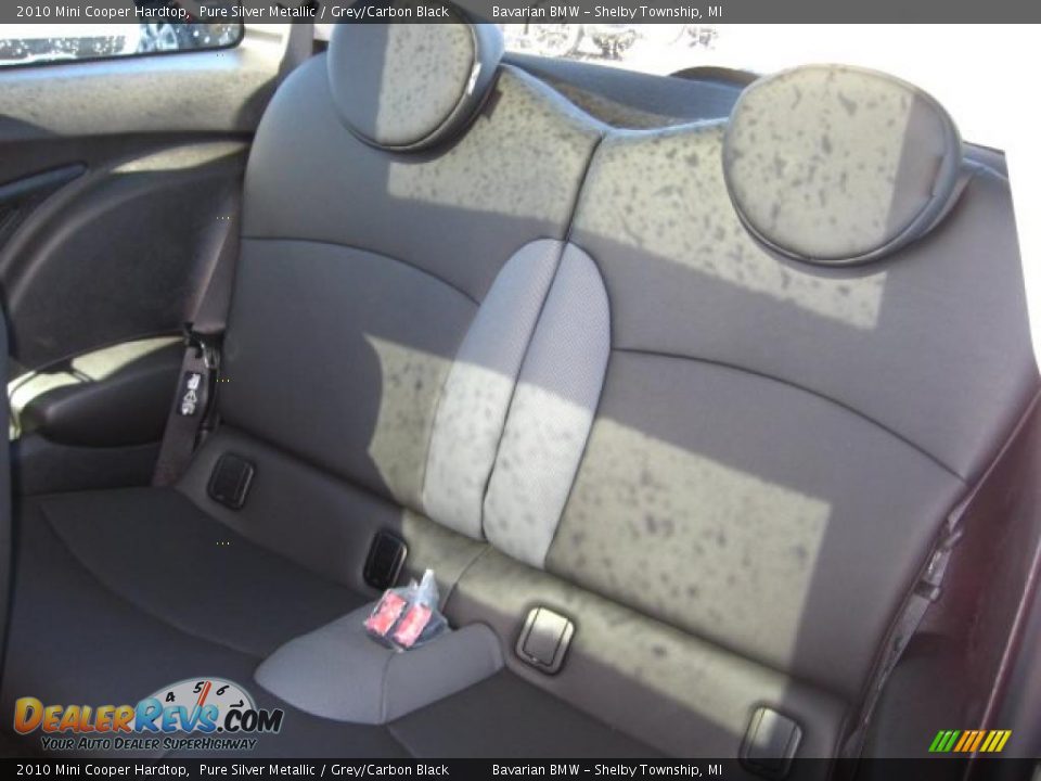 2010 Mini Cooper Hardtop Pure Silver Metallic / Grey/Carbon Black Photo #11