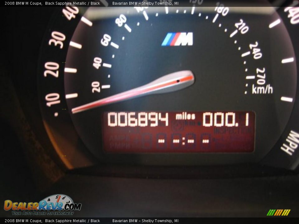 2008 BMW M Coupe Black Sapphire Metallic / Black Photo #20