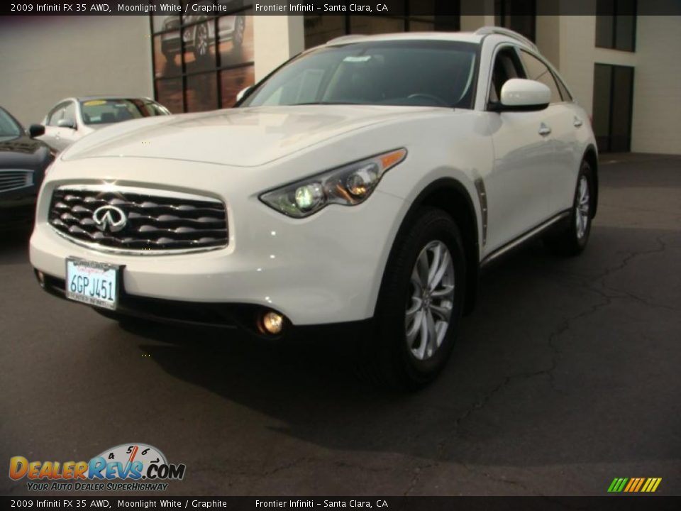 2009 Infiniti FX 35 AWD Moonlight White / Graphite Photo #1