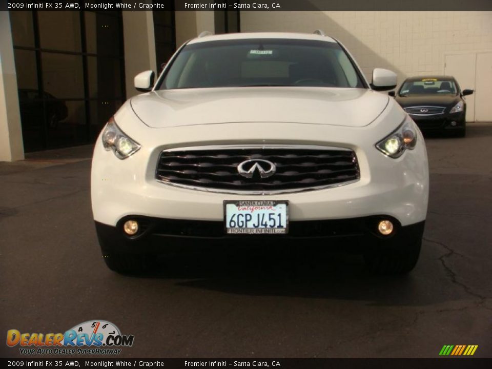 2009 Infiniti FX 35 AWD Moonlight White / Graphite Photo #2